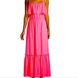 Lilly Pulitzer Aida Pink Maxi Dress - Size Small